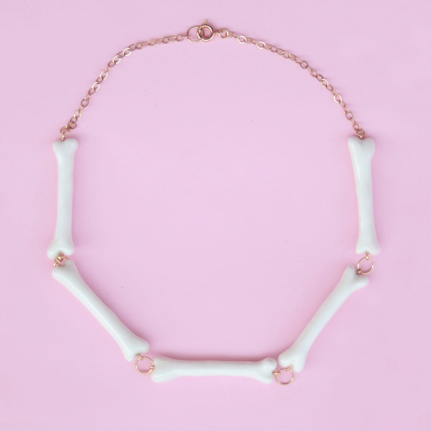 Porcelain Bone Chocker Necklace