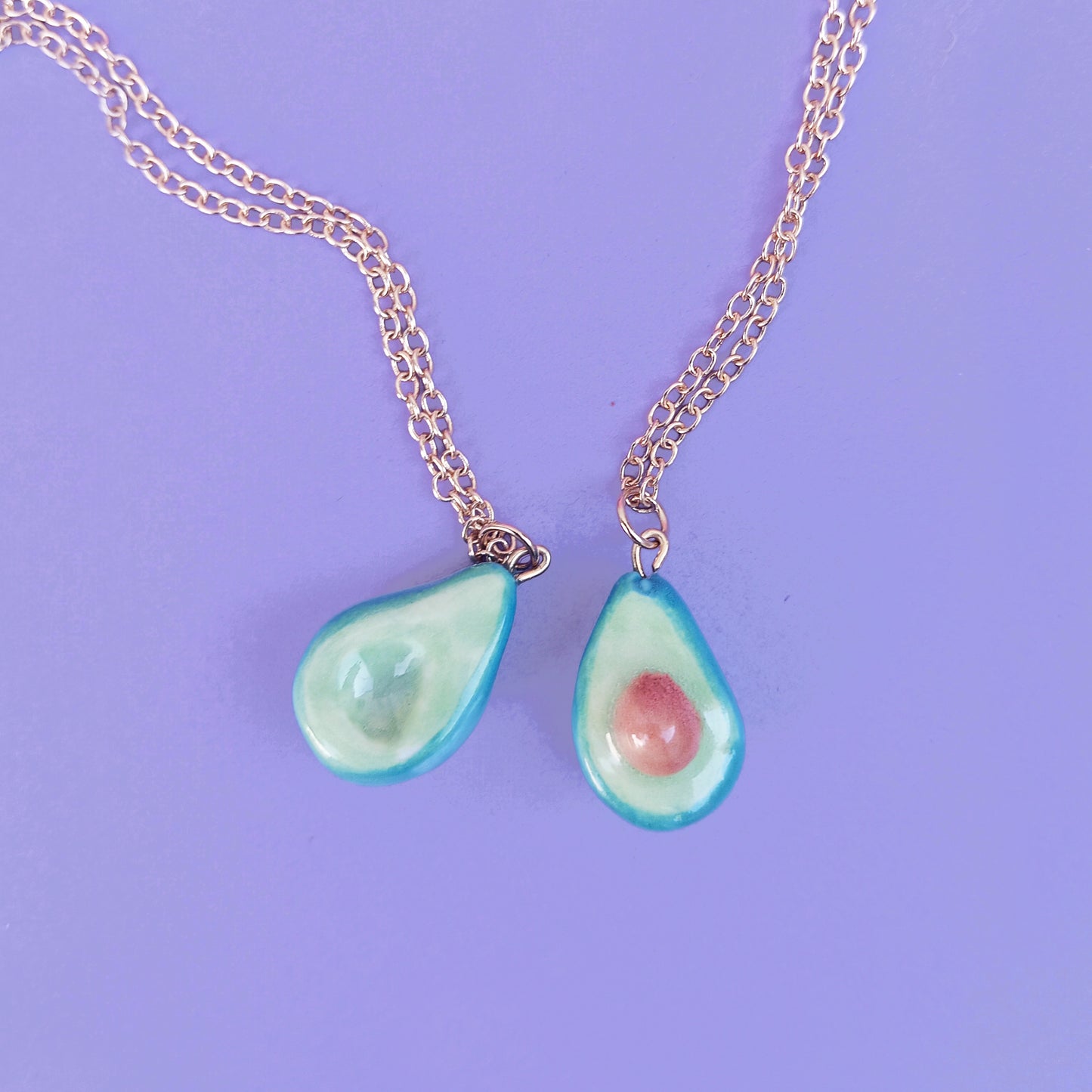 AVOCADO - FRIENDSHIP NECKLACE / 2 PIECES