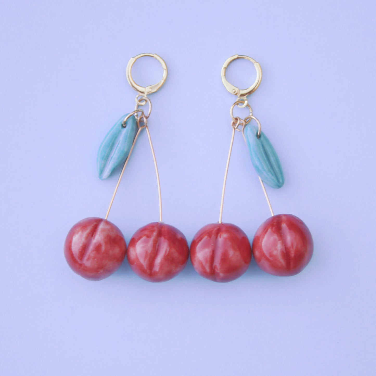 CHERRY - PORCELAIN EARRINGS