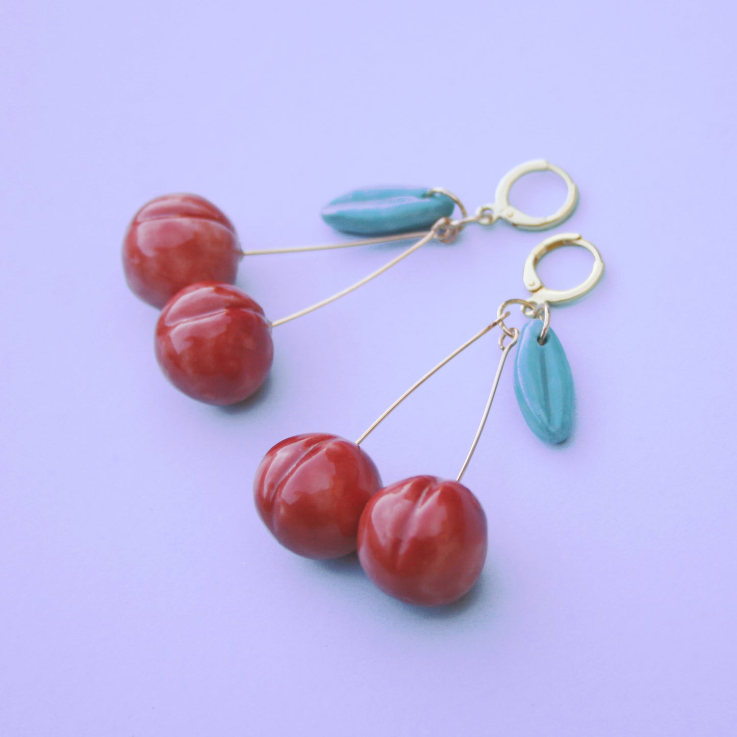 CHERRY - PORCELAIN EARRINGS