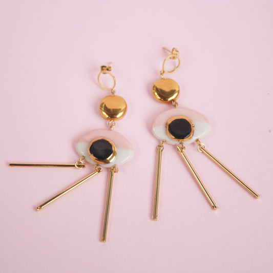 EYE DANGLE EARRINGS
