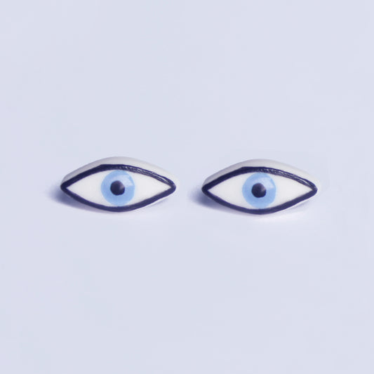 EYE STUDS - PORCELAIN EARRINGS