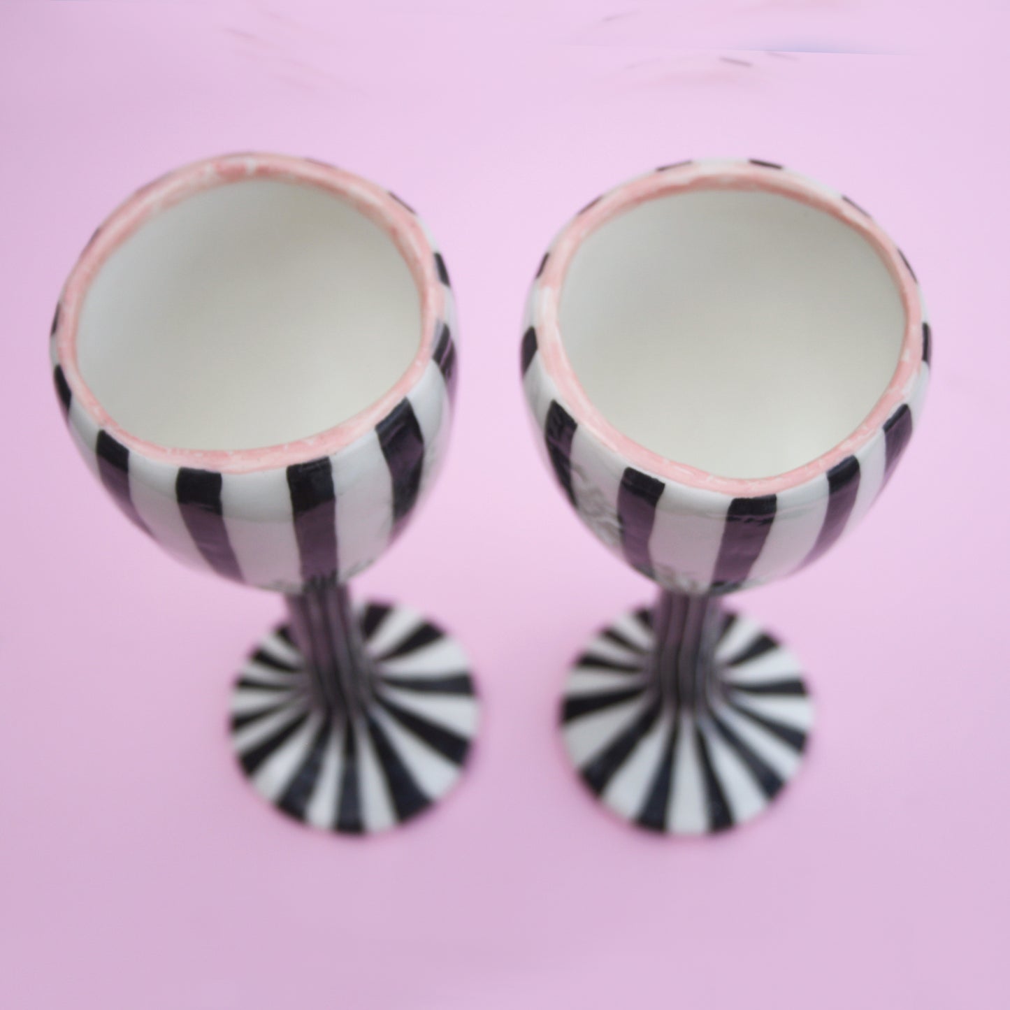 CERAMIC GOBLETS - SET OF 2
