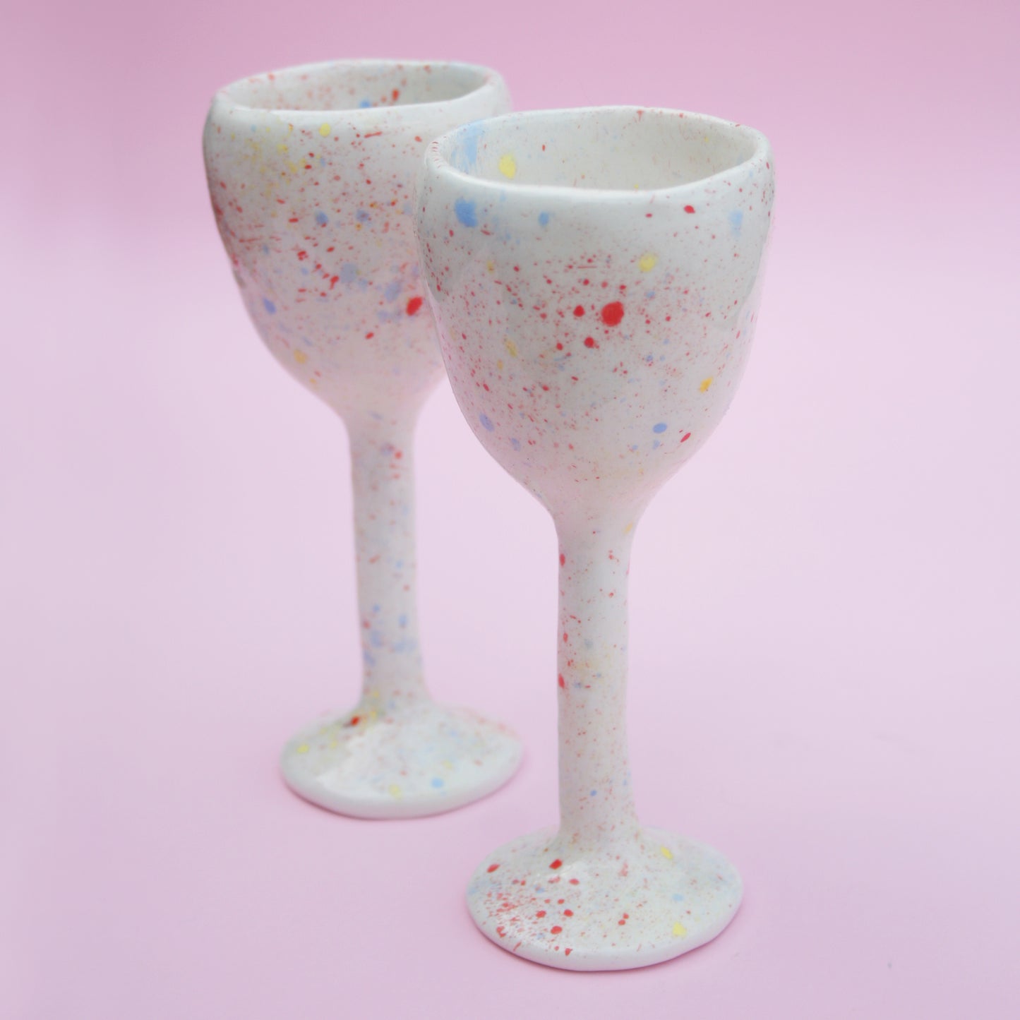 CERAMIC GOBLETS - SET OF 2
