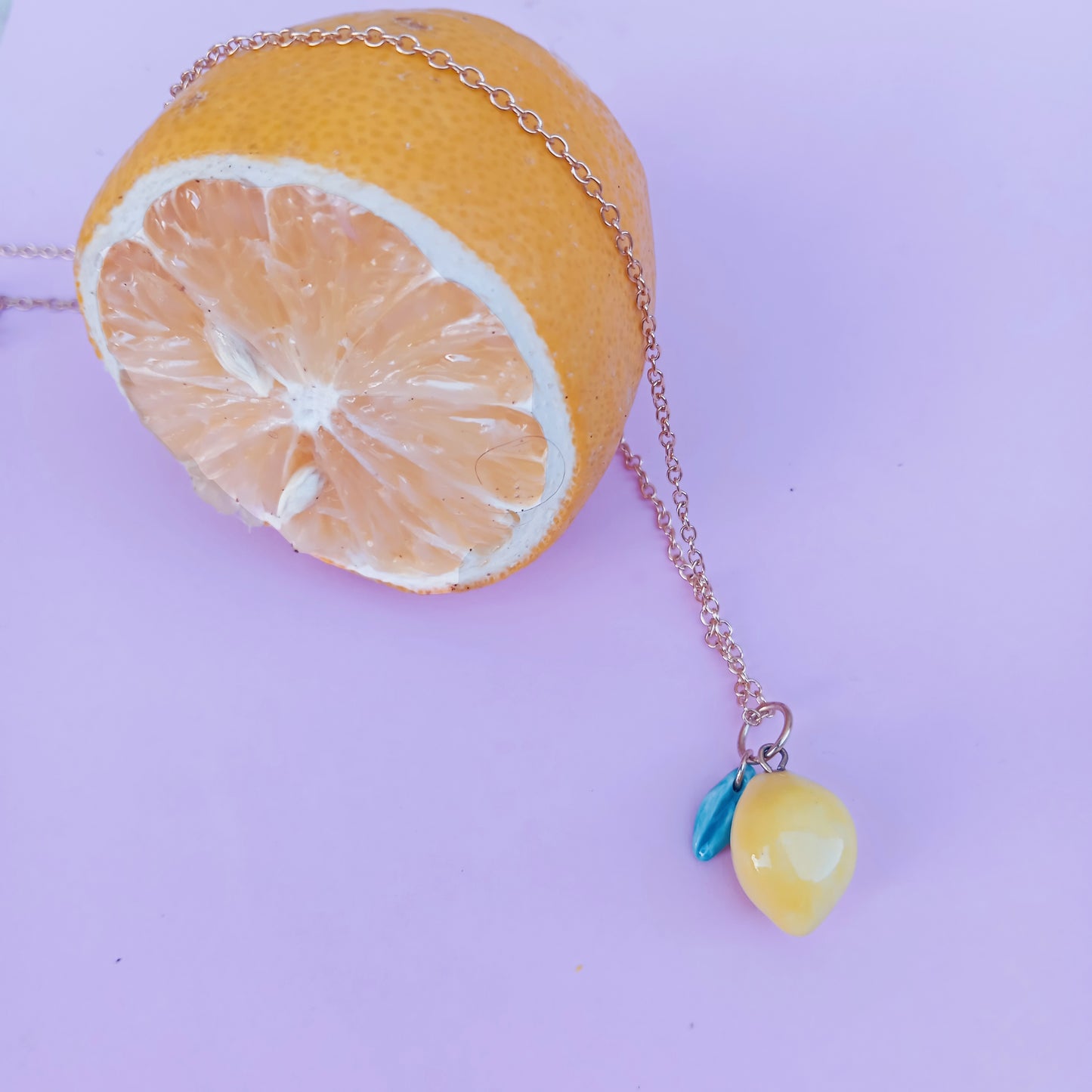 JANUARY : LEMON CHARM NECKLACE