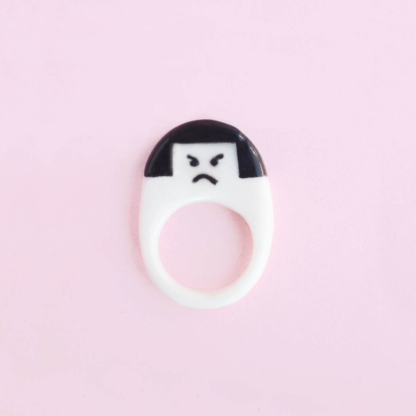 SIAMESE TWIN - REVERSIBLE PORCELAIN RING