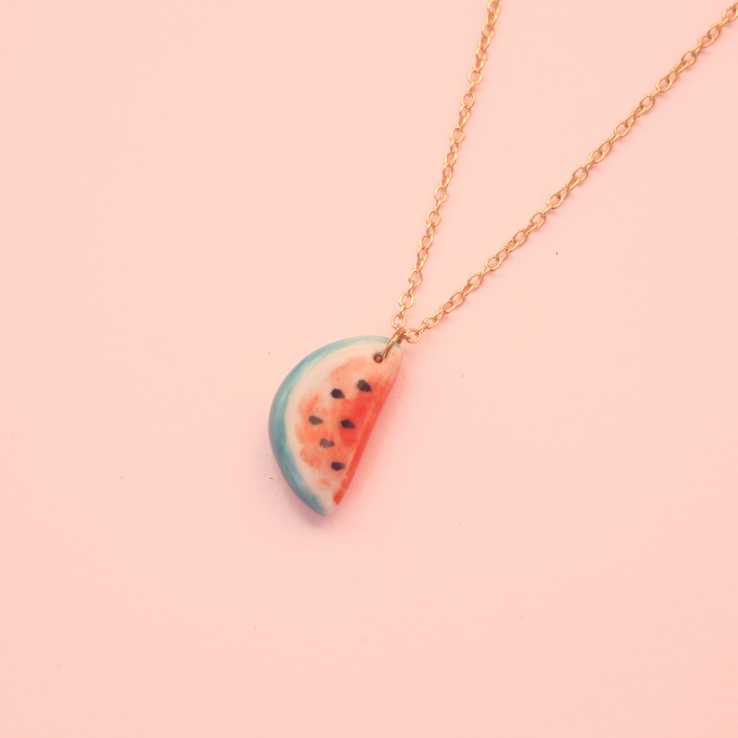 JUNE: WATERMELON CHARM NECKLACE
