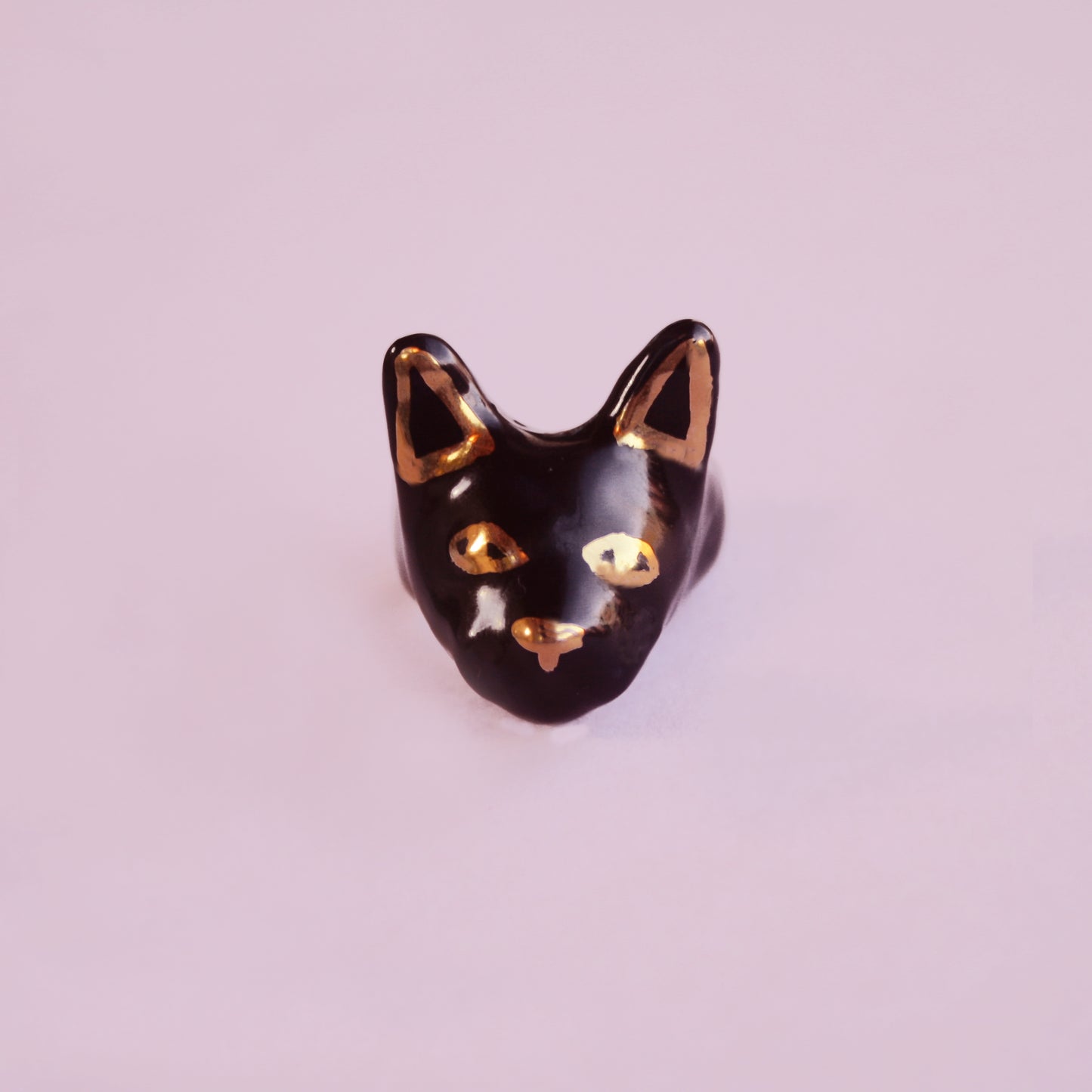 BLACK CAT - PORCELAIN RING