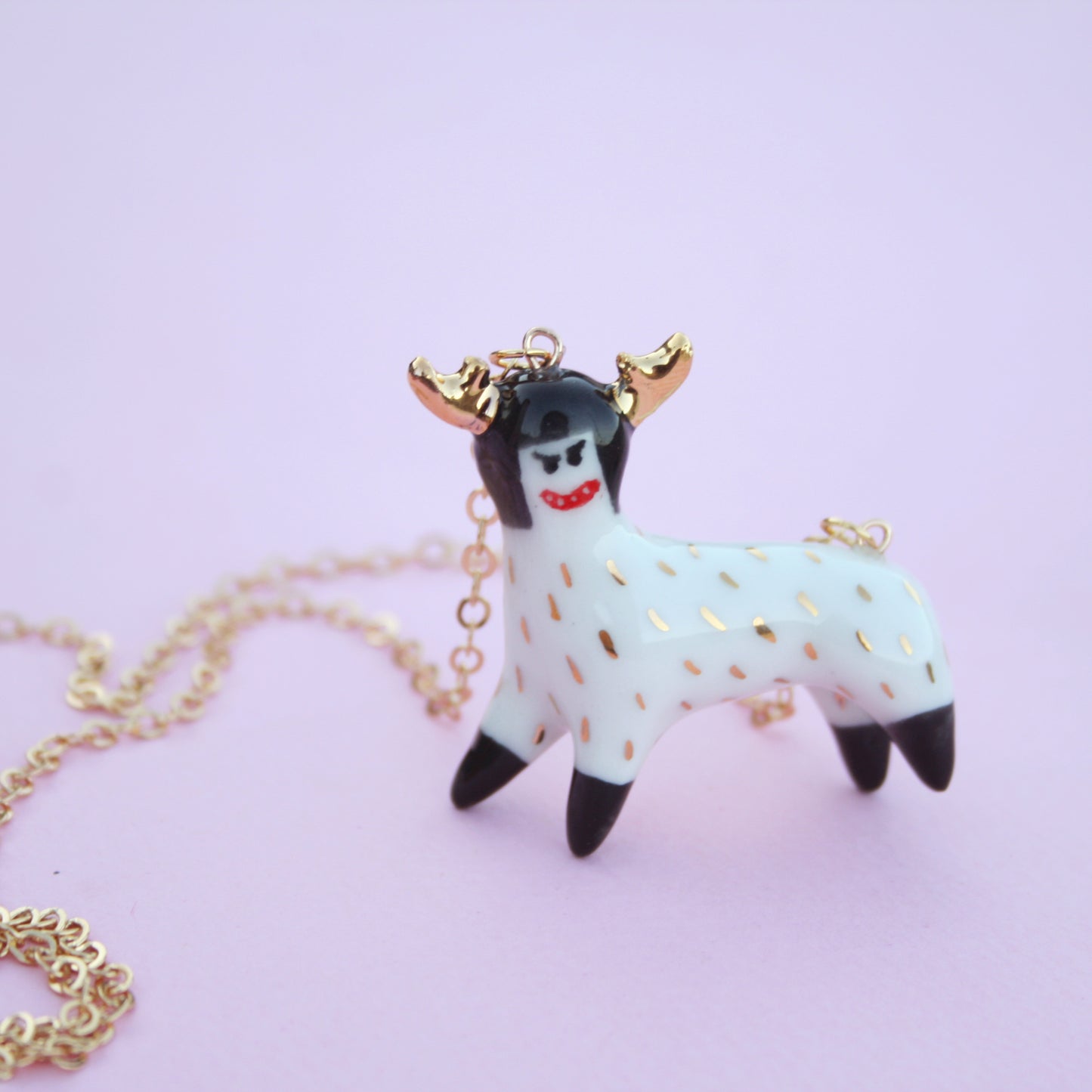 DEER GIRL - PORCELAIN NECKLACE