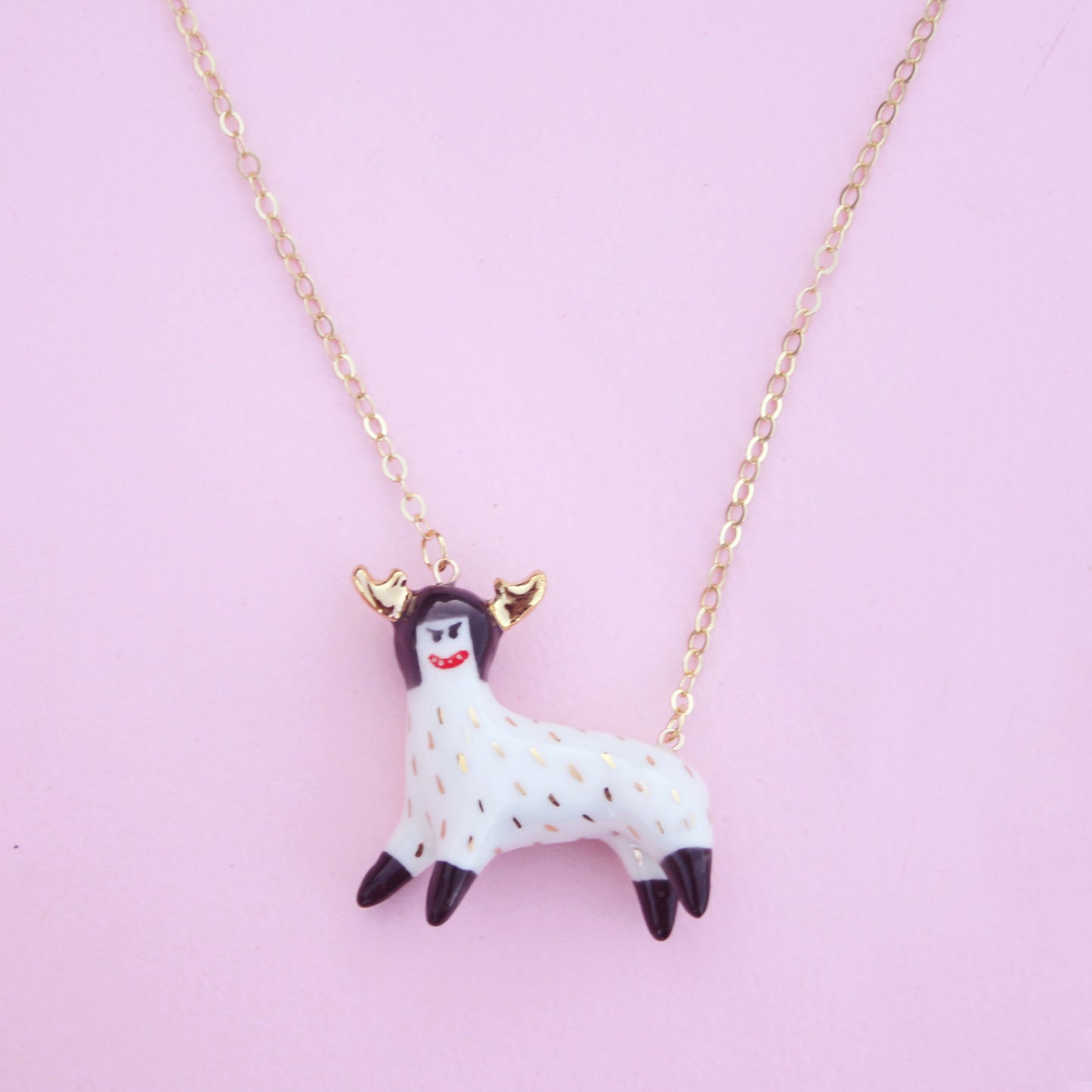 DEER GIRL - PORCELAIN NECKLACE