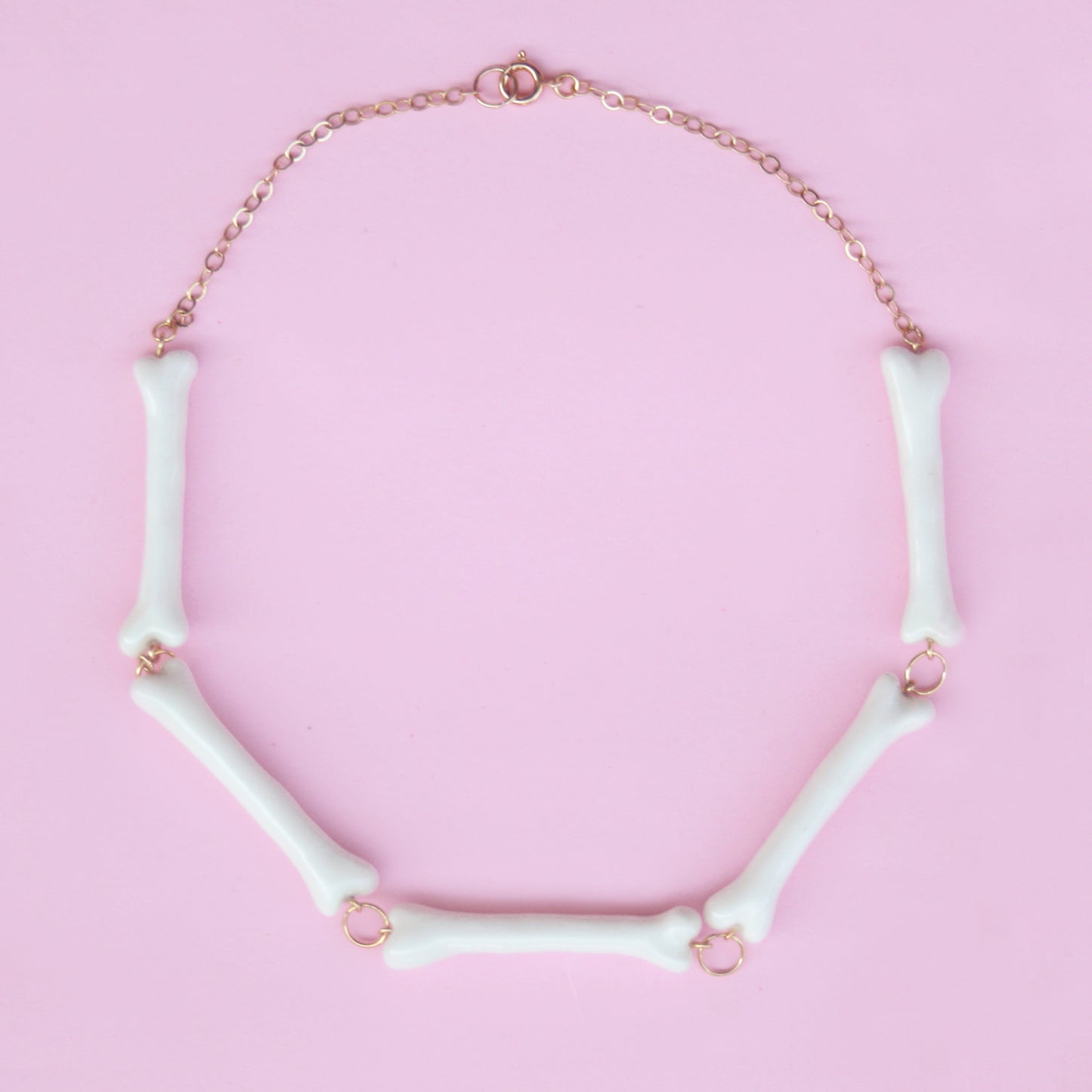 Porcelain Bone Chocker Necklace 