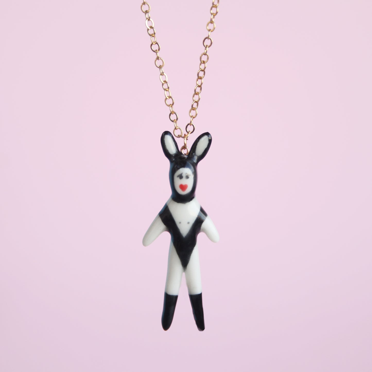 Cute playboy bunny necklace