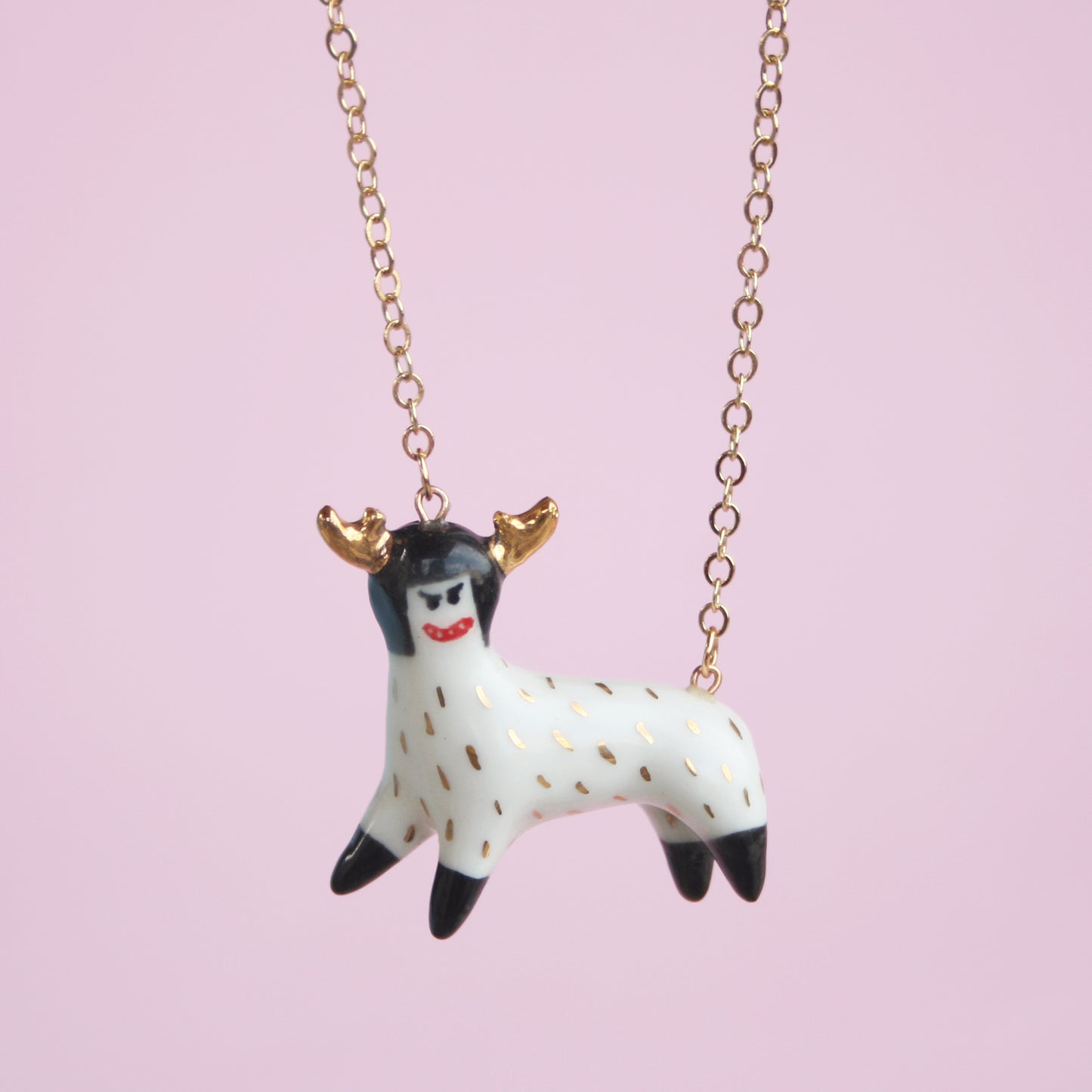 DEER GIRL - PORCELAIN NECKLACE