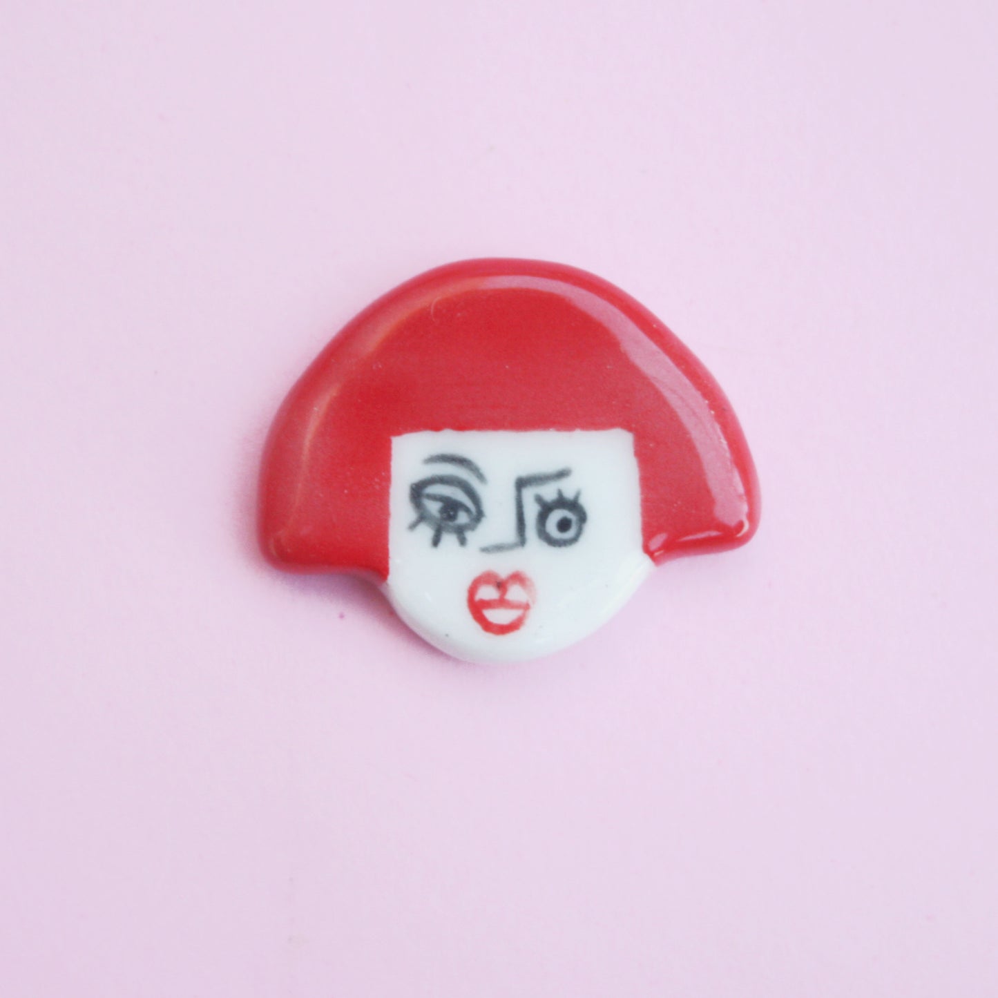 DOLL PINS - PORCELAIN BROOCHES