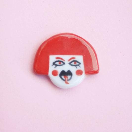 DOLL PINS - PORCELAIN BROOCHES