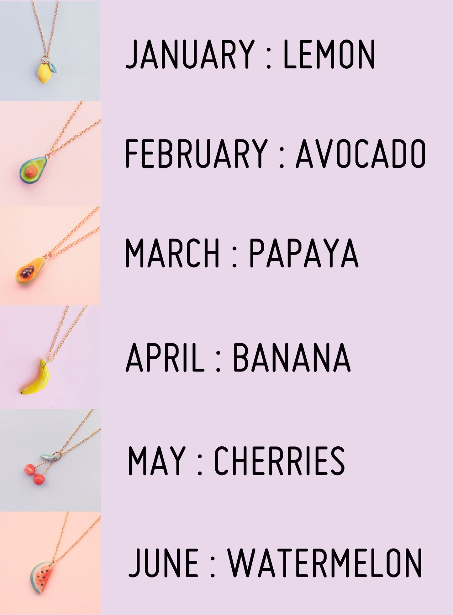 TUTTI FRUTTI CLUB - 6 MONTH NECKLACE SUBSCRIPTION