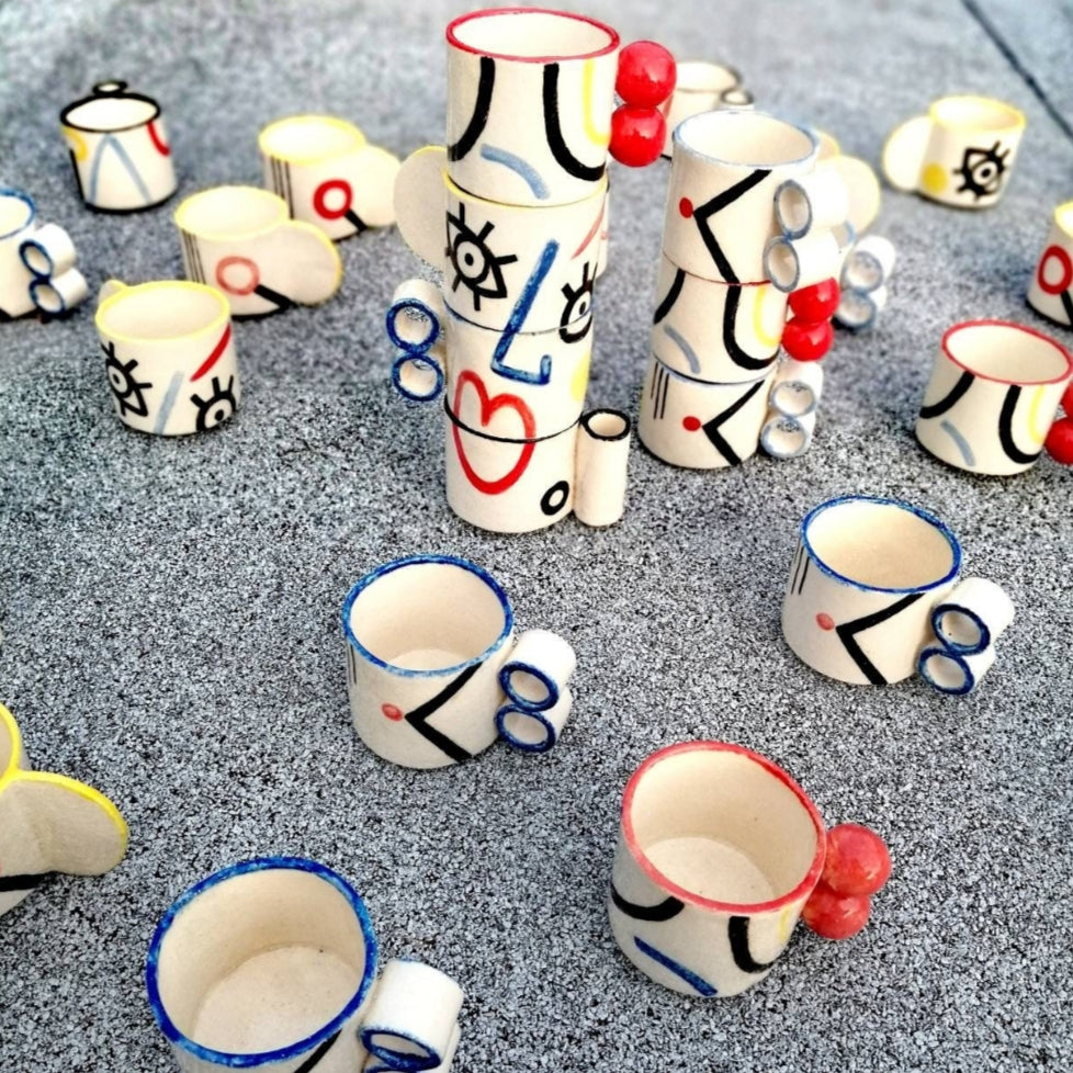 PUZZLE MUGS - ESPRESSO SET OF 4