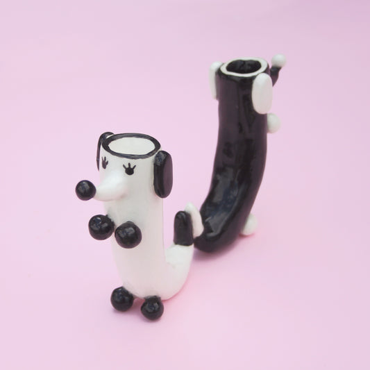 SIAMESE DOG CANDLE HOLDER