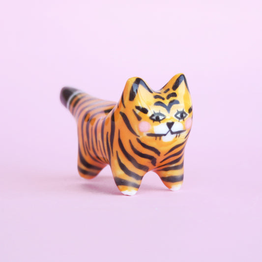 Tiger pipe ceramic handmade