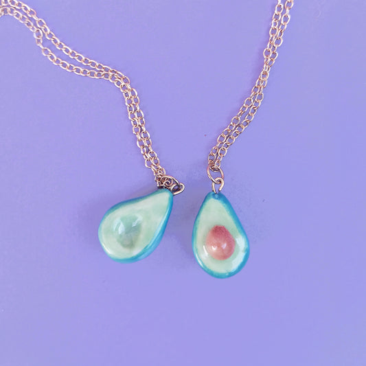 AVOCADO - FRIENDSHIP NECKLACE / 2 PIECES