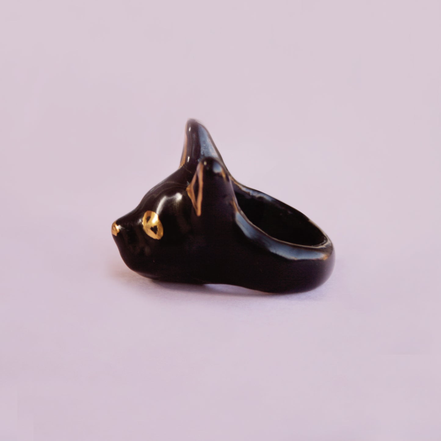 BLACK CAT - PORCELAIN RING