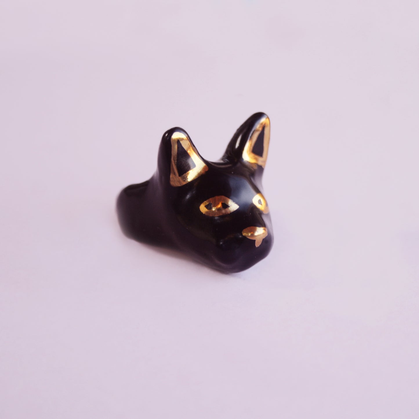 BLACK CAT - PORCELAIN RING