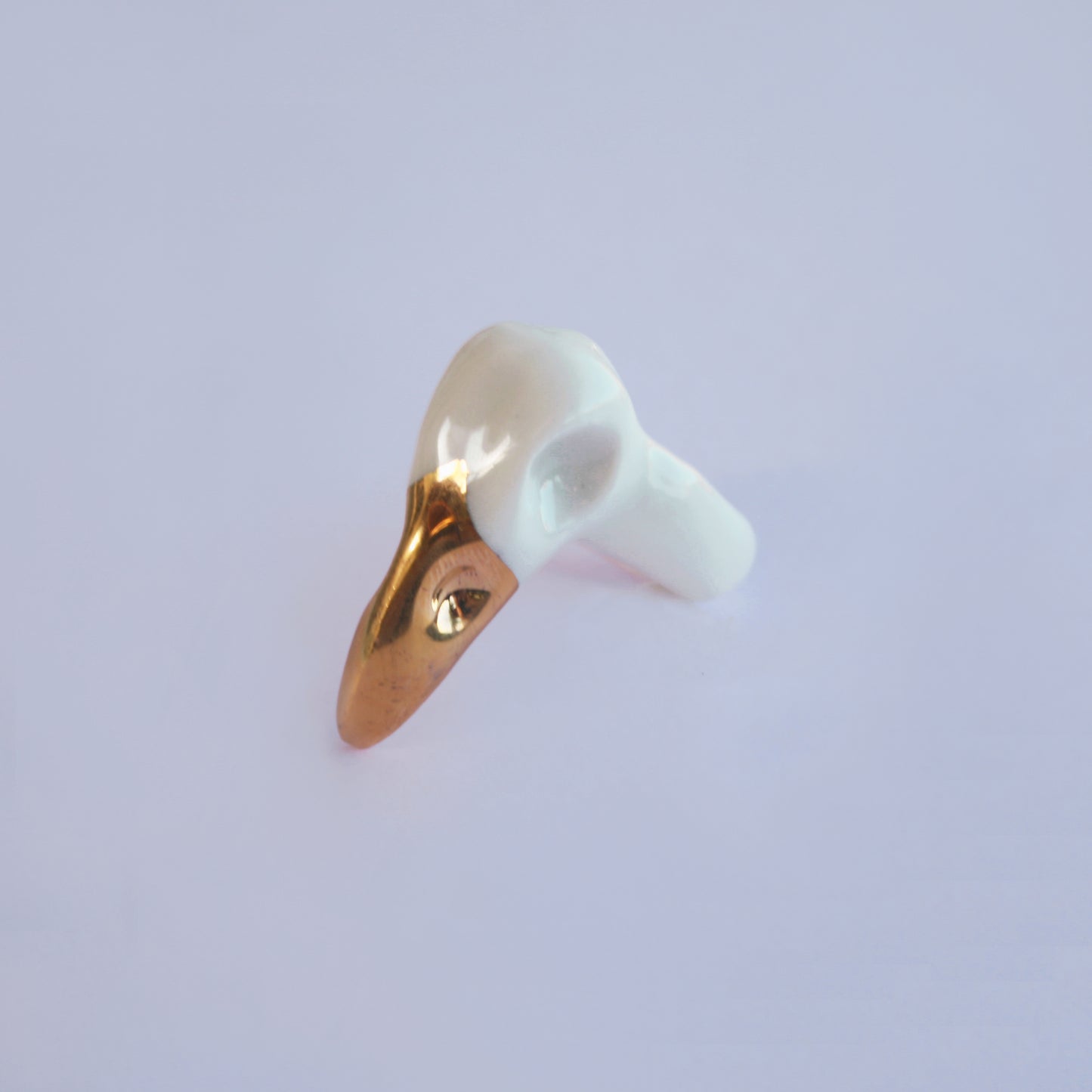 BIRD SKULL - PORCELAIN RING