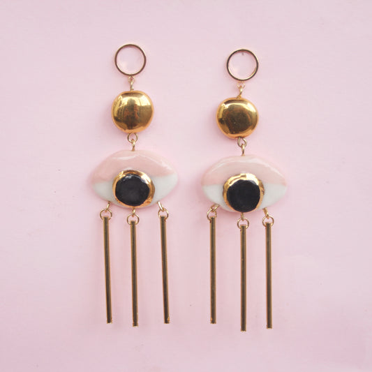EYE DANGLE EARRINGS