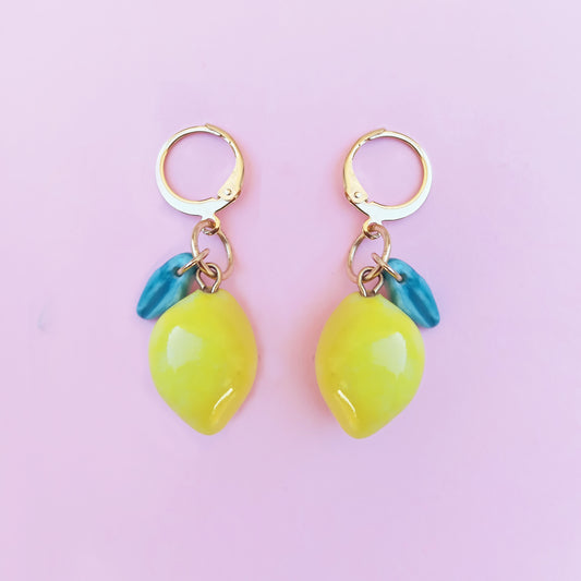 JANUARY: LEMON EARRINGS