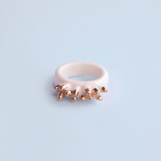 MAMUNA - PORCELAIN RING / WHITE