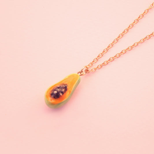 MARCH: PAPAYA CHARM NECKLACE