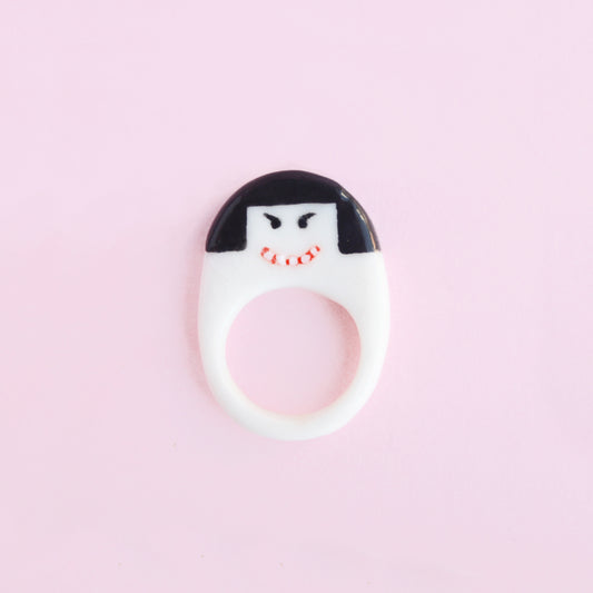 SIAMESE TWIN - REVERSIBLE PORCELAIN RING