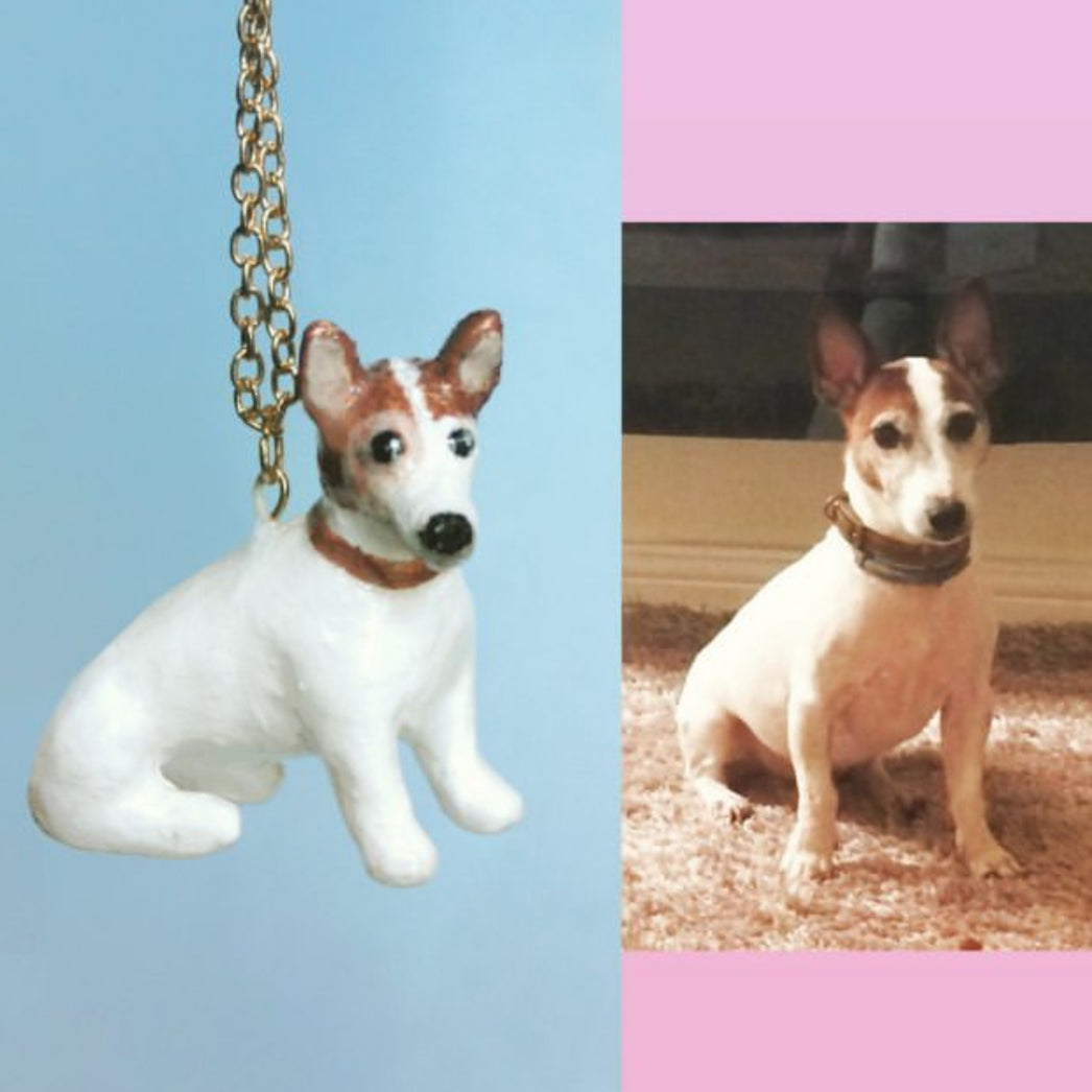 PET PORTRAIT NECKLACE / Custom Dog or Cat Pendat