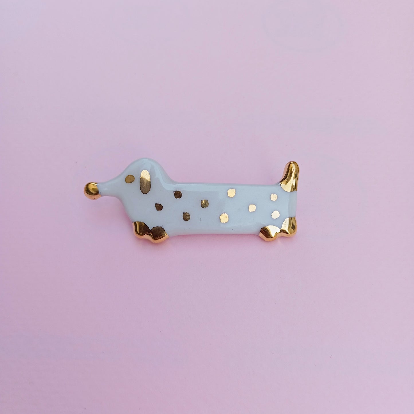 DOG PIN - Porcelain Daschund