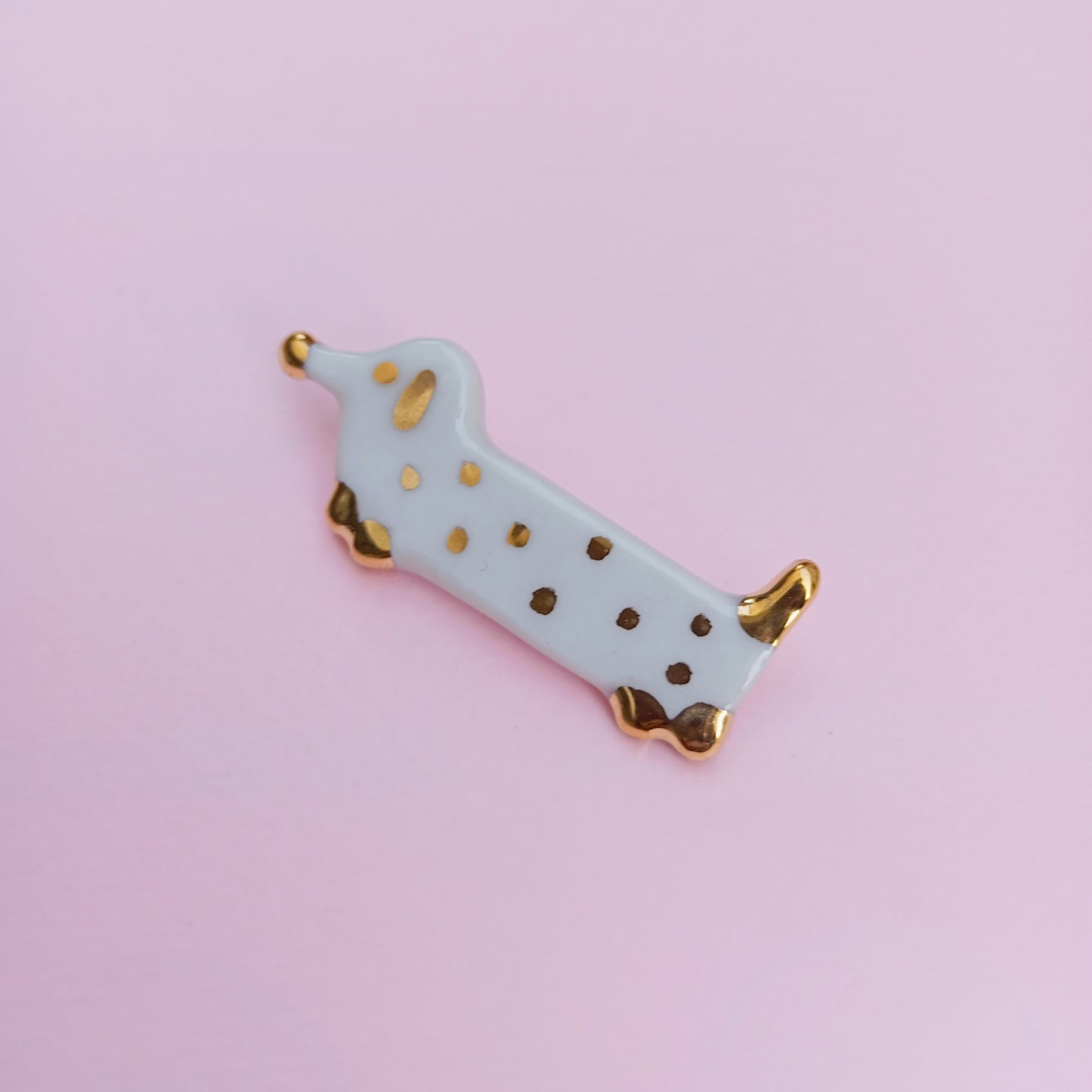 DOG PIN - Porcelain Daschund