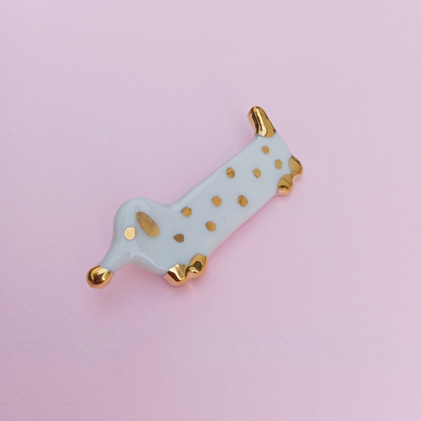 DOG PIN - Porcelain Daschund